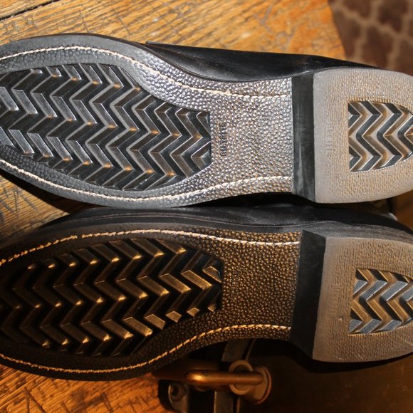 ADDISON SHOE CO VTG STEEL TOE LEATHER COMBAT BOOTS MENS 11 D/ NRMT- WORN ONCE - Picture 4 of 5